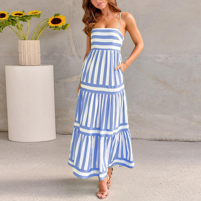 Robe légère rayée, idéale pour l’été