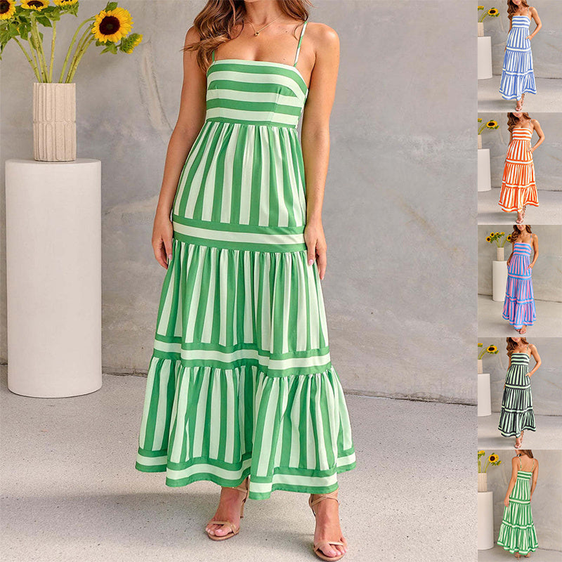 Robe légère rayée, idéale pour l’été