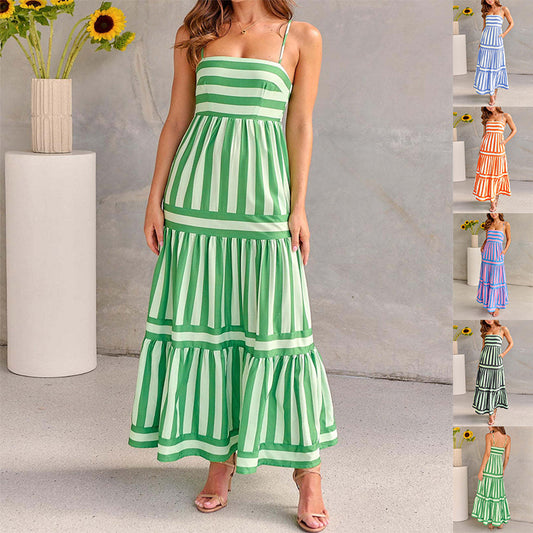 Robe légère rayée, idéale pour l’été