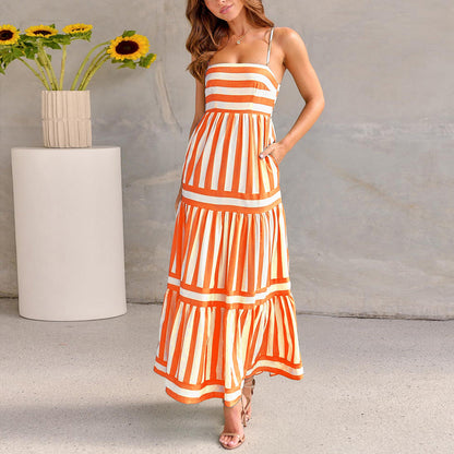 Robe légère rayée, idéale pour l’été