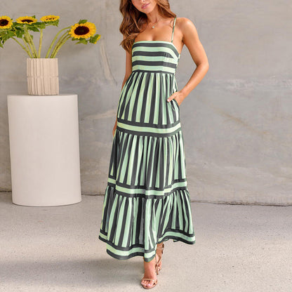 Robe légère rayée, idéale pour l’été
